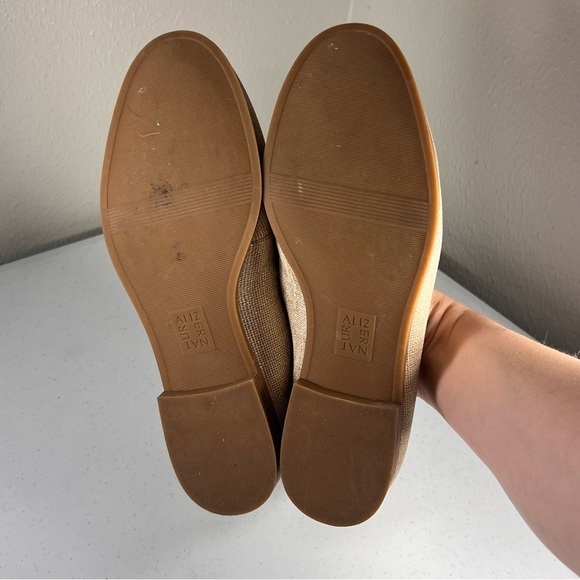 Naturalizer Mariana Womens Size 10M Bit Loafer Shoes Tan Metallic Fabric - Picture 7 of 8